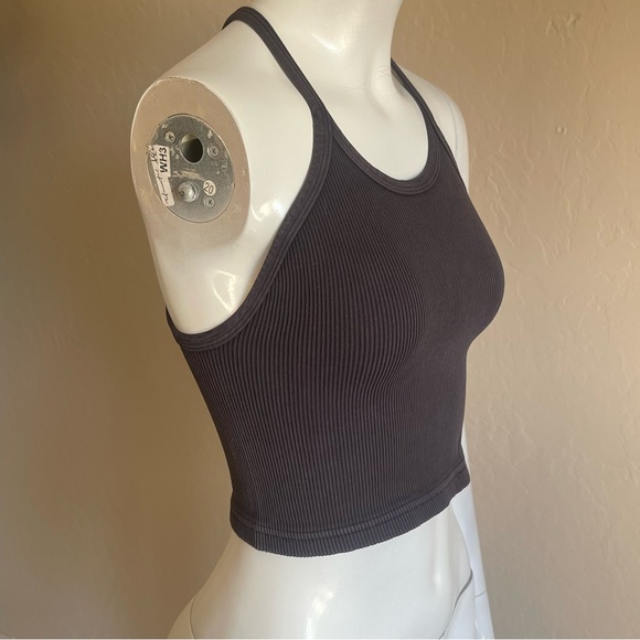 NWOT black free people ribbed crop tank - Picture 6 of 11